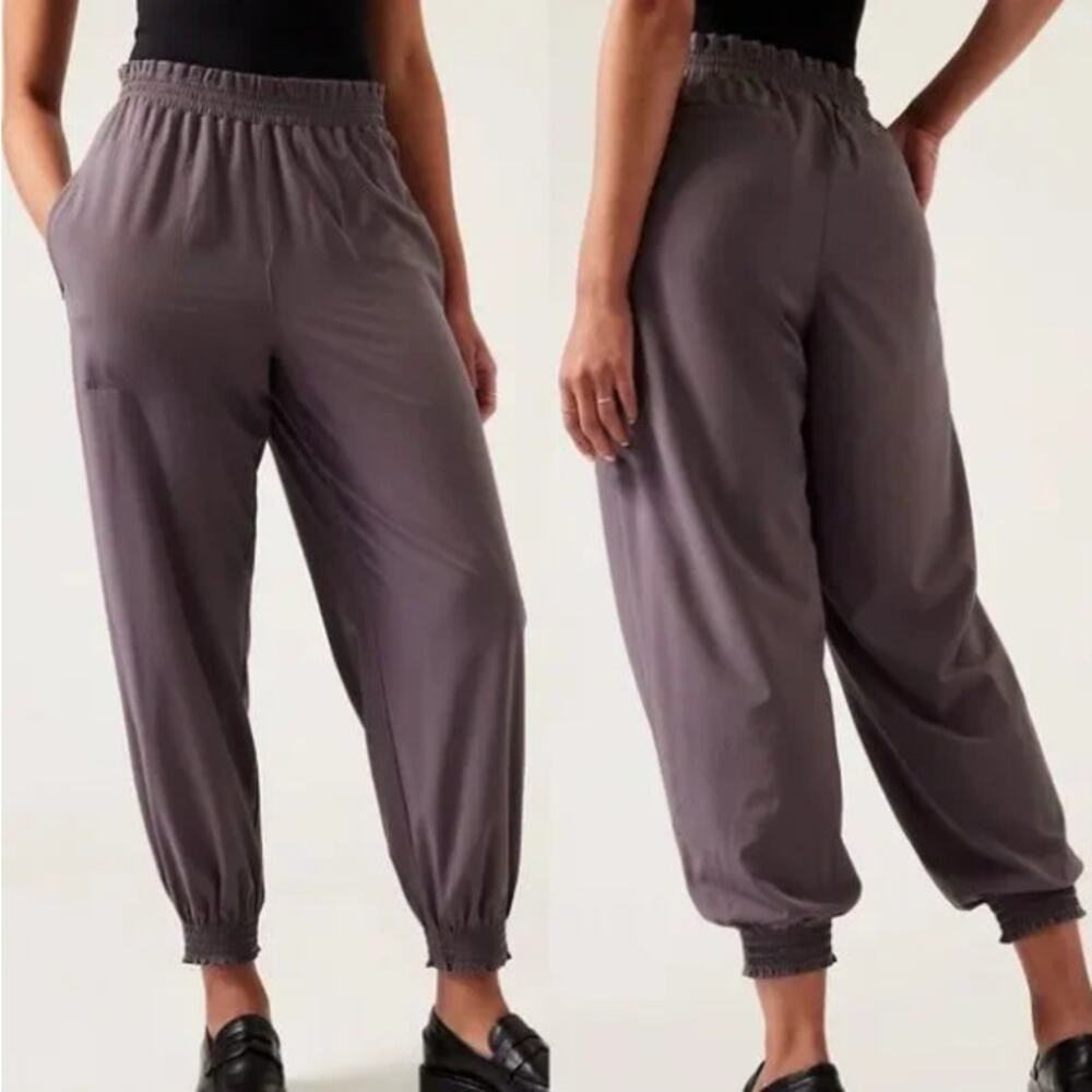 Athleta Savannah Featherweight Stretch Joggers Purple 4